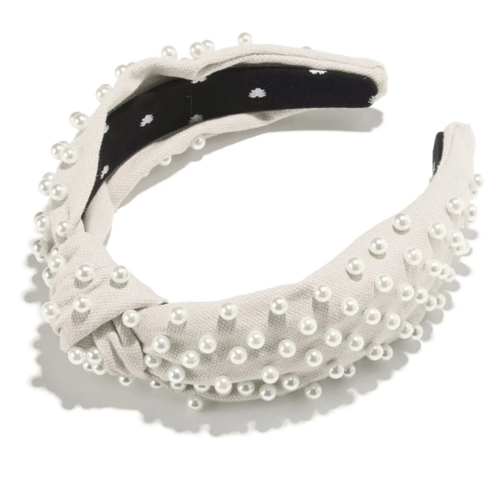 Lele Sadoughi Ivory Pearl Headband